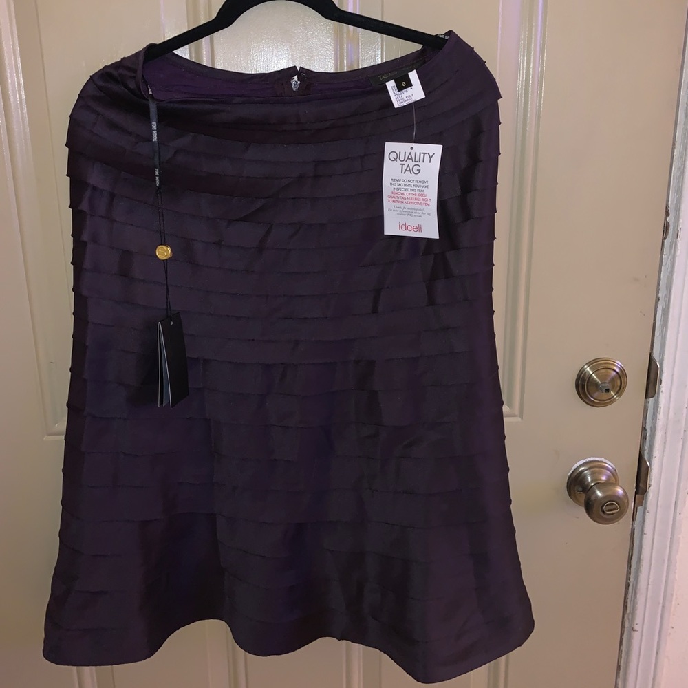 Tadashi Shoji purple skirt